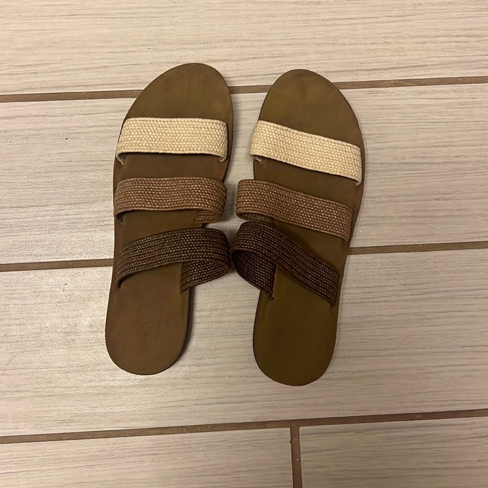Brown Sandals Size 10